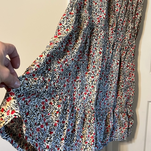 Free People Maxi Floral Belted Dress Tiered NWOT - Picture 2 of 7